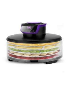 Купить Сушилка для овощей и фруктов Kitfort КТ-1996 фиолетовый; черный в E-mobi