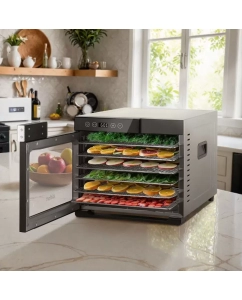 Купить Сушилка для овощей и фруктов Kitfort КТ-4941 черный; серебристый  в E-mobi