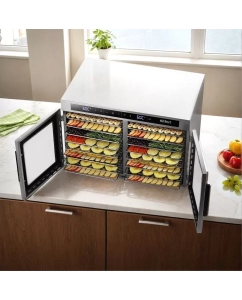 Купить Сушилка для овощей и фруктов Kitfort КТ-4936 серебристый; черный  в E-mobi