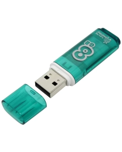 Купить Флешка SmartBuy Glossy 8ГБ Green (SB8GBGS-G)  в E-mobi