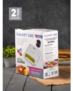 Купить Электровафельница Galaxy GL2963 White/Green  в E-mobi