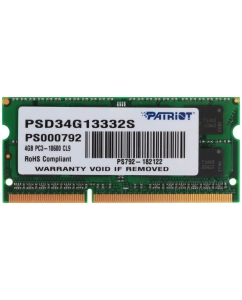 Купить Оперативная память Patriot 4Gb DDR-III 1333MHz SO-DIMM (PSD34G13332S) в E-mobi