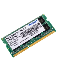 Купить Оперативная память Patriot Low Voltage 8Gb DDR-III 1600MHz SO-DIMM (PSD38G1600L2S) в E-mobi