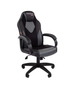Купить Игровое кресло Chairman game 17 черный; серый в E-mobi