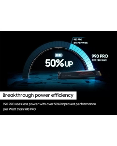 Купить SSD накопитель Samsung 990 Pro M.2 2280 2 ТБ MZ-V9P2T0CW с радиатором подходит для PS5  в E-mobi