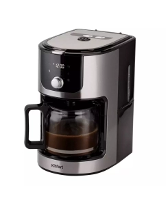 Купить Кофемашина автоматическая Kitfort КТ-782 черный в E-mobi