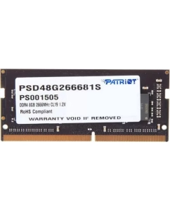 Купить Оперативная память Patriot 8Gb DDR4 2666MHz SO-DIMM (PSD48G266681S) в E-mobi