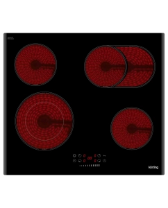 Купить Встраиваемая варочная панель электрическая Korting HK 62550 B черный в E-mobi