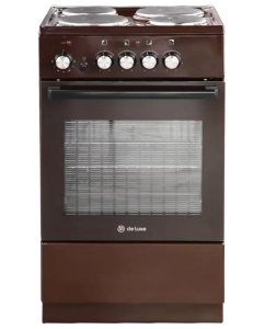 Купить Электрическая плита De Luxe 5004.18Э-014 коричневый в E-mobi