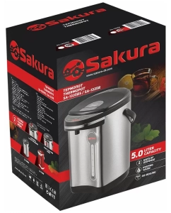 Купить Термопот SAKURA SA-1335BS 5 л серебристый  в E-mobi