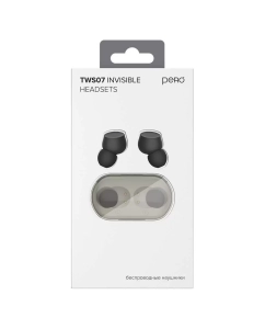 Купить Беспроводные наушники Pero TWS07 Invisible Black  в E-mobi