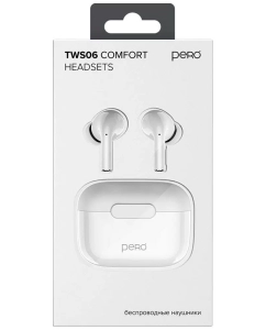 Купить Беспроводные наушники PERO TWS06 White  в E-mobi