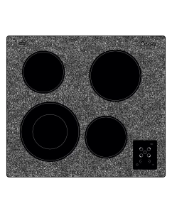 Купить Встраиваемая варочная панель электрическая GEFEST SN 4231 K42 серый в E-mobi