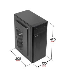 Купить Корпус компьютерный Ginzzu A420 (271819) черный  в E-mobi