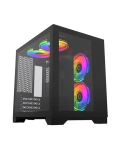 Купить Корпус компьютерный Powercase (CVBM-L4 Black) черный в E-mobi