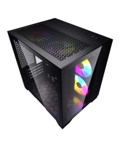 Купить Корпус компьютерный Powercase (CVBM-L4 Black) черный  в E-mobi