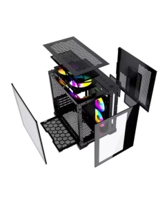 Купить Корпус компьютерный Powercase (CVBM-L4 Black) черный  в E-mobi