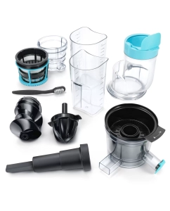 Купить Соковыжималка шнековая HYUNDAI HY-JS6534 300 Вт синий  в E-mobi