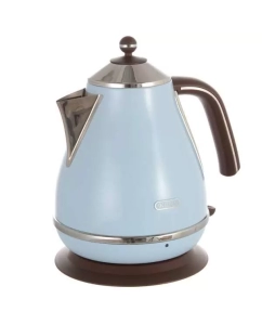 Купить Чайник электрический Delonghi IconaVintage 1.7 л голубой, серый  в E-mobi