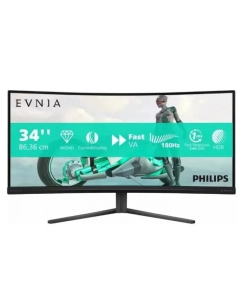 Купить 34&quot; Монитор Philips черный 180Hz 3440x1440 VA  в E-mobi