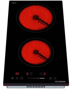 Купить Встраиваемая варочная панель электрическая HYUNDAI HHE 3286 черный  в E-mobi
