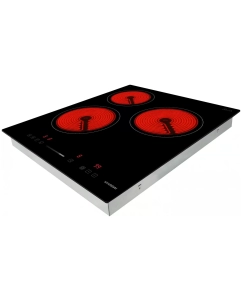 Купить Встраиваемая варочная панель электрическая HYUNDAI HHE 4554 BG черный  в E-mobi