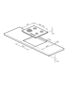 Купить Встраиваемая варочная панель газовая LEX GVG 642-1 BBL черный  в E-mobi