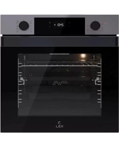 Купить Встраиваемый электрический духовой шкаф Lex EDP 610 IX Wide Series черный, серый в E-mobi
