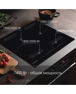 Купить Встраиваемая варочная панель индукционная Zigmund &amp; Shtain CI 62.6 B черный  в E-mobi