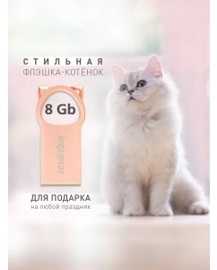 Купить Флэш диск Smartbuy 8GB MC5 Kitty Pink (SB8GBMC5) в E-mobi