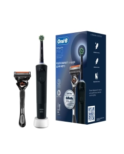 Купить Электрическая зубная щетка Oral-b Vitality Pro Black + бритва Gillette Fusion 5 Proglide в E-mobi