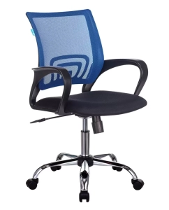 Купить Кресло БЮРОКРАТ CH-695NSL, на колесиках, ткань, черный [ch-695n/sl/bl/tw-11] в E-mobi