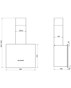 Купить Вытяжка Elikor Метеорит 60П-700-Э4Д черный/состаренное серебро  в E-mobi