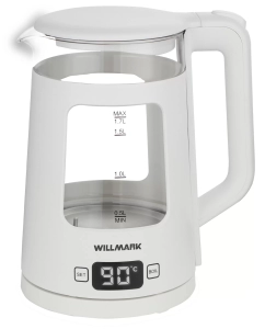 Купить Чайник электрический WILLMARK WEK-1720DW 1.7 л белый в E-mobi