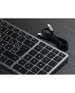 Купить Проводная/беспроводная клавиатура Satechi Slim X2 серый (ST-BTSX2M-RU)  в E-mobi