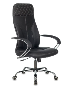 Купить Кресло руководителя Бюрократ CH-608SL/ECO черный в E-mobi