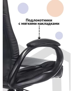 Купить Кресло руководителя Бюрократ CH-S840N черный  в E-mobi