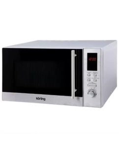 Купить Микроволновая печь с грилем Korting KMO 823 XN серебристый в E-mobi