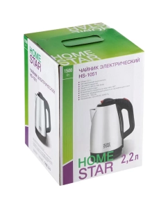 Купить Чайник электрический HOMESTAR HS-1051 2,2 л серебристый  в E-mobi