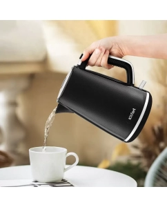 Купить Чайник электрический Kitfort KT-6713 1.7 л серебристый; черный  в E-mobi