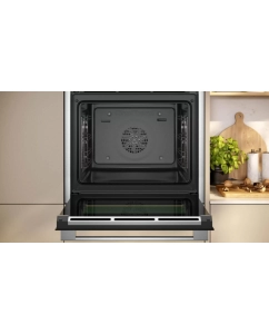 Купить Встраиваемый электрический духовой шкаф Neff B24CR31N0 черный, серебристый  в E-mobi