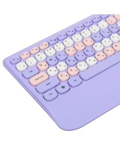 Купить Клавиатура+мышь беспроводная   DEXP SMK-679612AG фиолетовый  в E-mobi