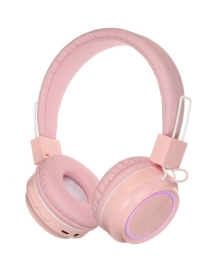 Купить Беспроводные/проводные наушники Aceline BT-212 розовый в E-mobi
