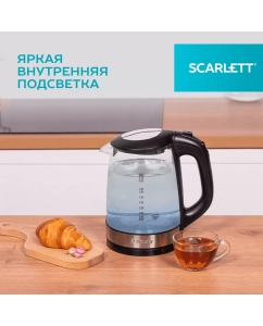 Купить Чайник электрический Scarlett SC-EK27G19 2.2 л черный  в E-mobi