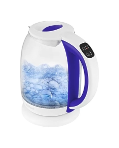 Купить Чайник электрический Kitfort КТ-6140-1 1.7 л прозрачный, фиолетовый, белый в E-mobi