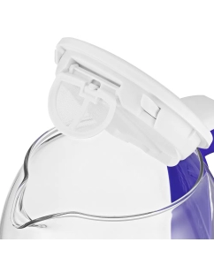 Купить Чайник электрический Kitfort КТ-6140-1 1.7 л прозрачный, фиолетовый, белый  в E-mobi