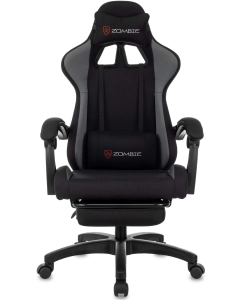 Купить Кресло игровое Zombie Shadow, ткань, черный/серый G  в E-mobi