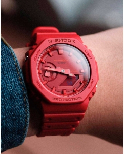 Купить Японские наручные часы Casio G-SHOCK GA-2100-4AER с хронографом  в E-mobi