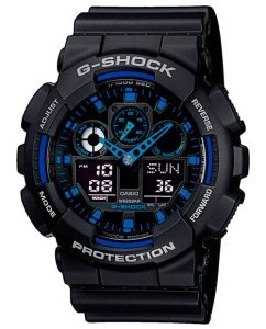Купить Японские наручные часы Casio G-SHOCK GA-100-1A2 с хронографом в E-mobi