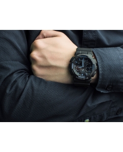 Купить Японские наручные часы Casio G-SHOCK GA-100-1A2 с хронографом  в E-mobi